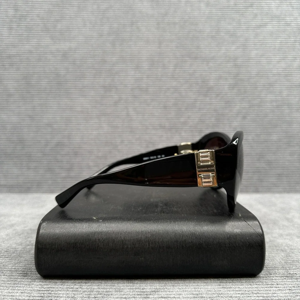 Michael Kors MK2002MB Paris Black Butterfly‎ Sunglasses Crystal Baguette Details